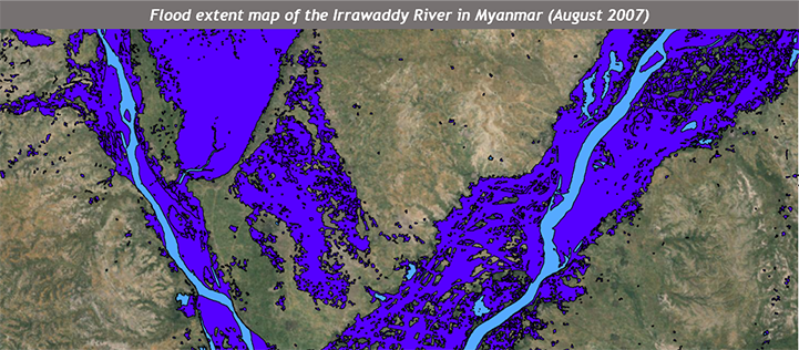 Example of a historic flood map